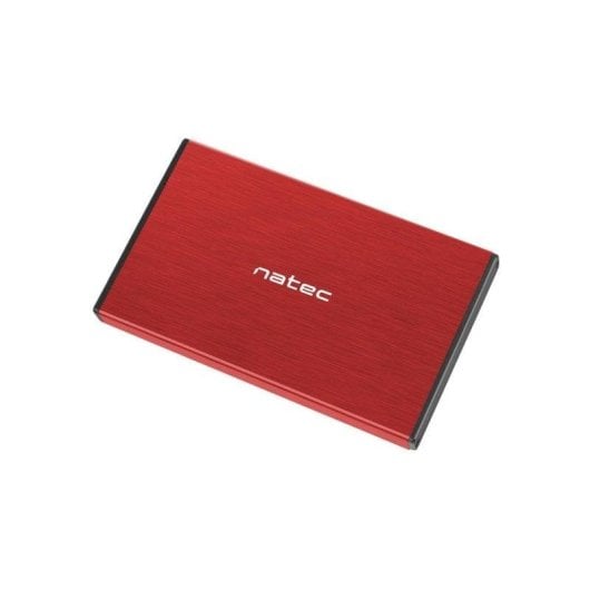 Box HDD/SSD Natec Rhino GO 2.5" Alluminio Rosso MicroUSB SATA III