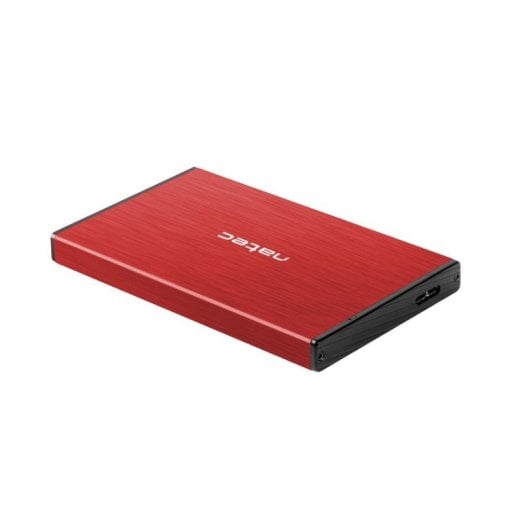 Box HDD/SSD Natec Rhino GO 2.5" Alluminio Rosso MicroUSB SATA III