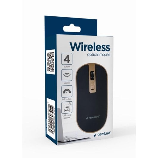 Souris Gembird sans fil 1600 DPI Ambidextre boutons personnalisables