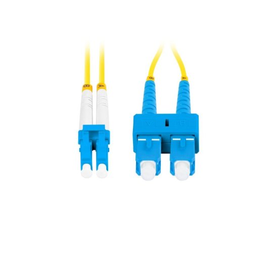 Cable de fibra óptica Lanberg FO-SULU-SD11-0050-YE 5m G.657.A1 SC a LC amarillo