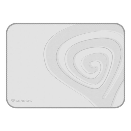 Alfombrilla Genesis Carbon 400 M 350x250mm Blanca Gris Impermeable Tela Gaming