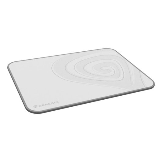 Alfombrilla Genesis Carbon 400 M 350x250mm Blanca Gris Impermeable Tela Gaming
