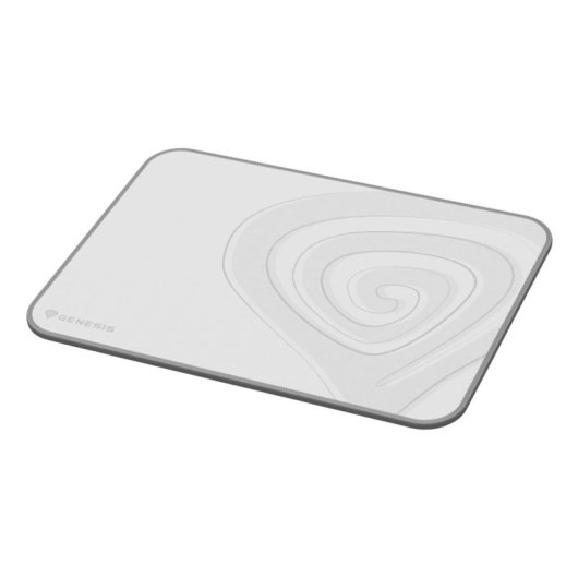 Alfombrilla Genesis Carbon 400 M 350x250mm Blanca Gris Impermeable Tela Gaming