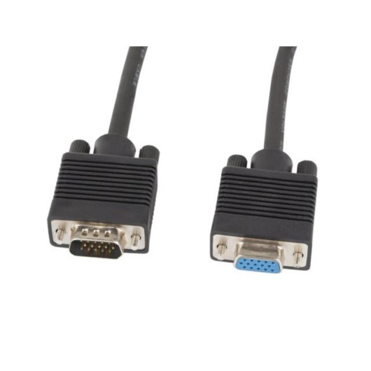 Cable VGA Lanberg CA-VGAC-10CC-0030-B+ 3m Conector Macho a Hembra Negro