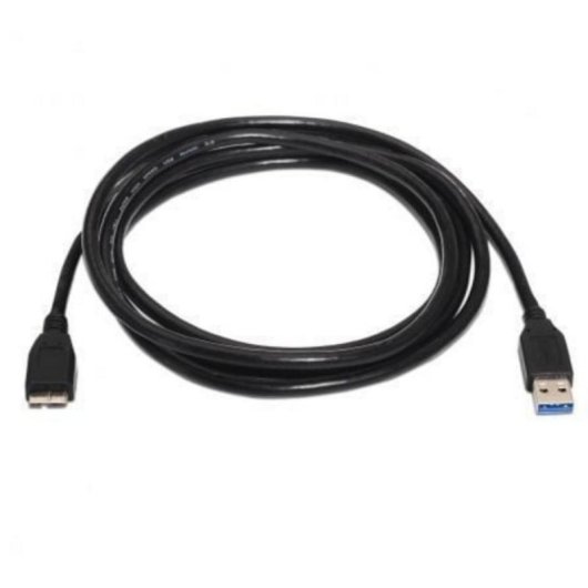 Cable AISENS A105-0044 USB 3.0 A Macho-Micro USB B Macho 2m 5Gbps 9W Apantallado Negro