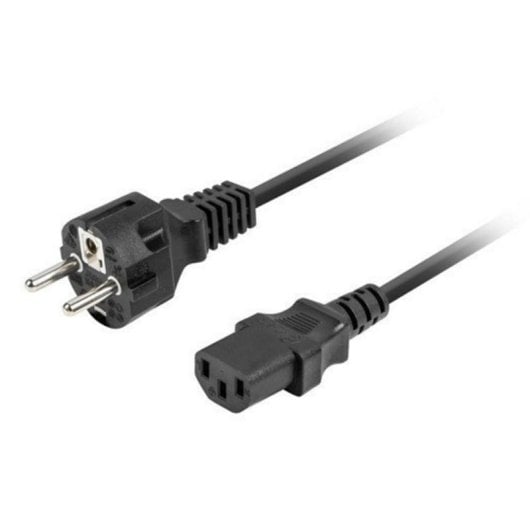 Cable de alimentación Lanberg CA-C13C-14CC-0018-BK 1.8m C13 acoplador CEE7/7 negro
