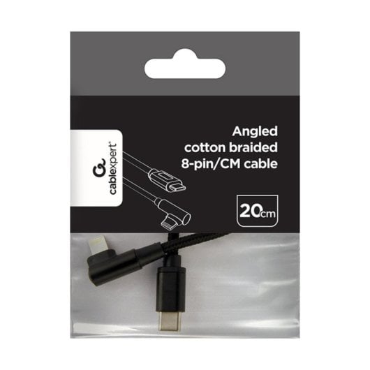 Cabo Gembird USB C para Lightning 0,2 m Preto Cabo Gembird USB C para Lightning 0,2 m Preto