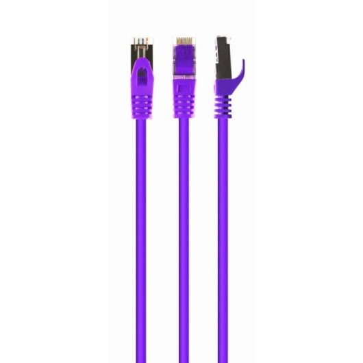 Cabo Gembird Cat6a S/FTP Chapado Ouro 1m Violeta RJ45 RJ45
