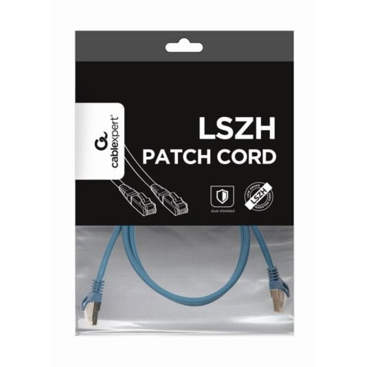Cat6a Netzwerkabel Gembird PP6A-LSZHCU-B-1M S/FTP 1m RJ-45 Blau Cat6a Kabel