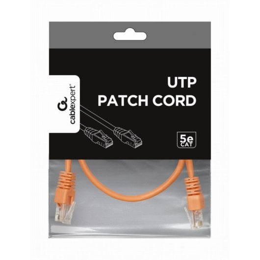 Cable de red Gembird 26GEMPP1205MO 0.5m Cat5e RJ-45 Oro Naranja
