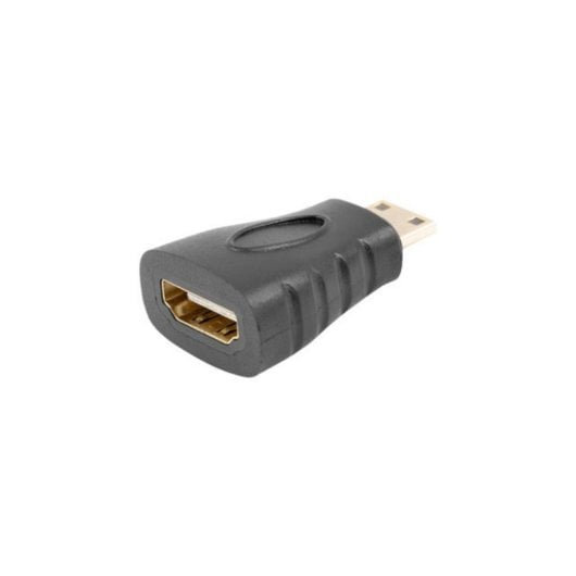Adaptador HDMI Lanberg AD-0037-BK conector HDMI a HDMI Mini-C chapado en oro negro