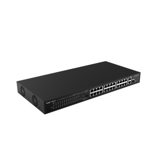 Switch Ruijie RG-ES126S-LP V2 26 Puertos Fast Ethernet PoE No Gestionable Rack