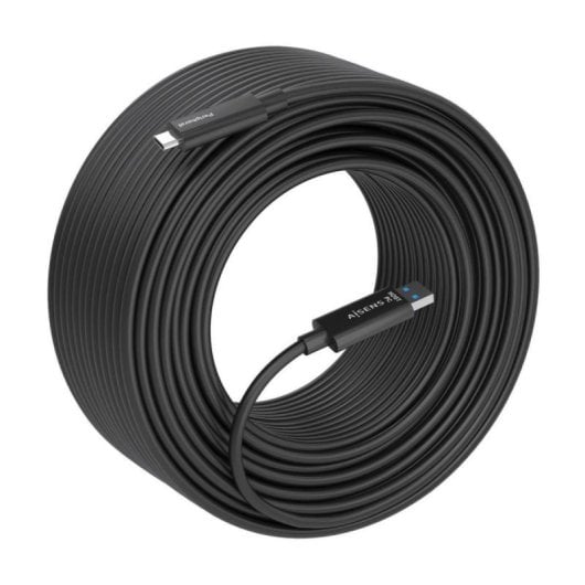 Cabo USB AISENS A157-0927 40 Metros USB-A para USB-C 10 Gbps Preto