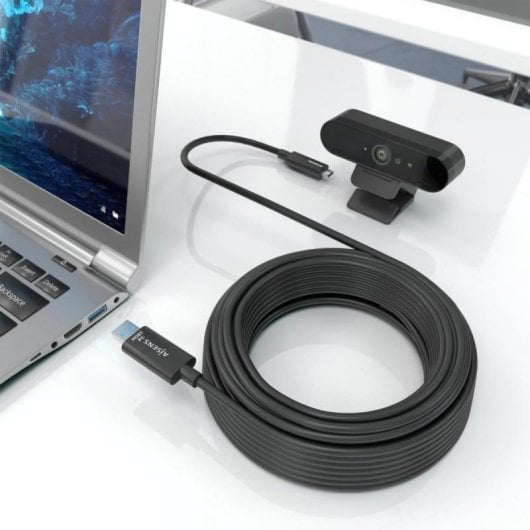 Cabo USB AISENS A157-0927 40 Metros USB-A para USB-C 10 Gbps Preto