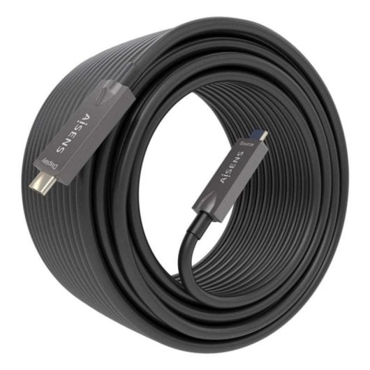 Cable USB-C Aisens AOC A157-0884 7.5m 10Gbps 60W 4K DisplayPort Activo Fibra+Cobre
