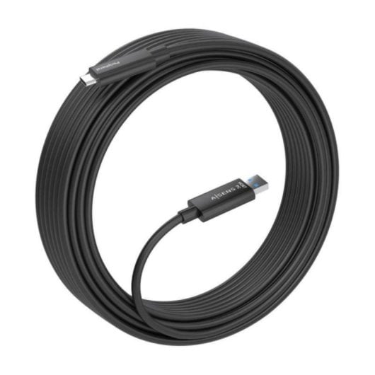 Cavo USB AISENS A157-0925 15m 10Gbps USB 3.2 Gen2x1 Attivo Fibra Ottica USB-A a USB-C Nero