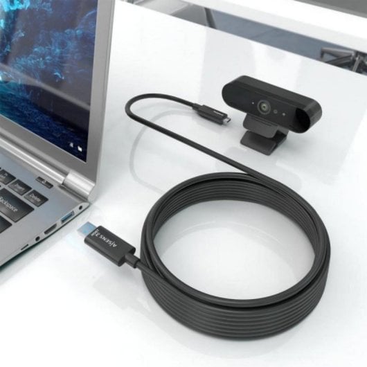 Cavo USB AISENS A157-0925 15m 10Gbps USB 3.2 Gen2x1 Attivo Fibra Ottica USB-A a USB-C Nero