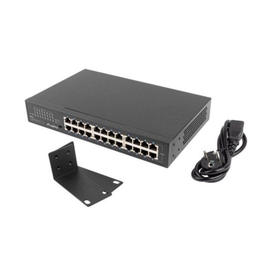 Switch Lanberg RSGE-24 24 puertos Gigabit Ethernet No gestionado Montaje en rack 1U