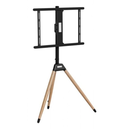 Soporte TV Gembird TVS-75ST-01 Base Giratoria, Altura Ajustable, 32-75", 35kg, Negro/Madera