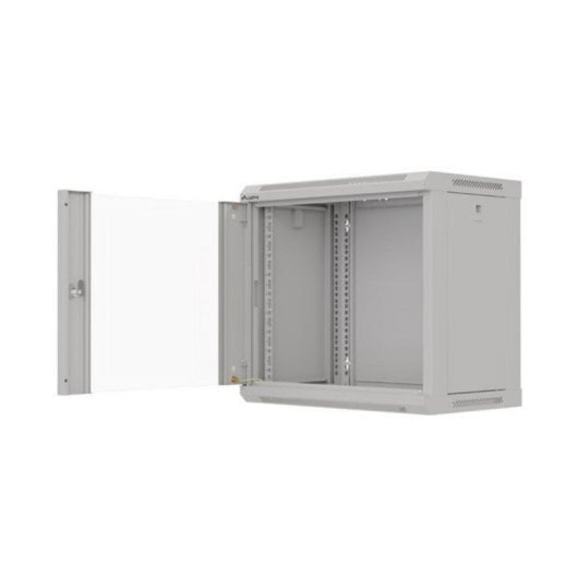 Bastidor de pared Lanberg WF03-5309-10S 9U 60kg Negro con bloqueo y rieles rack