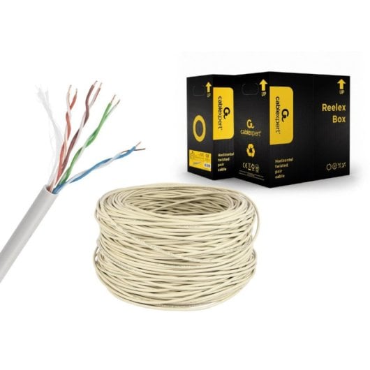 LAN Kabel Gembird UPC-5004E-SOL UTP CCA 305m Kategorie 5E Grau LAN Kabel Gembird UPC-5004E-SOL UTP CCA 305m Kategorie 5E Grau
