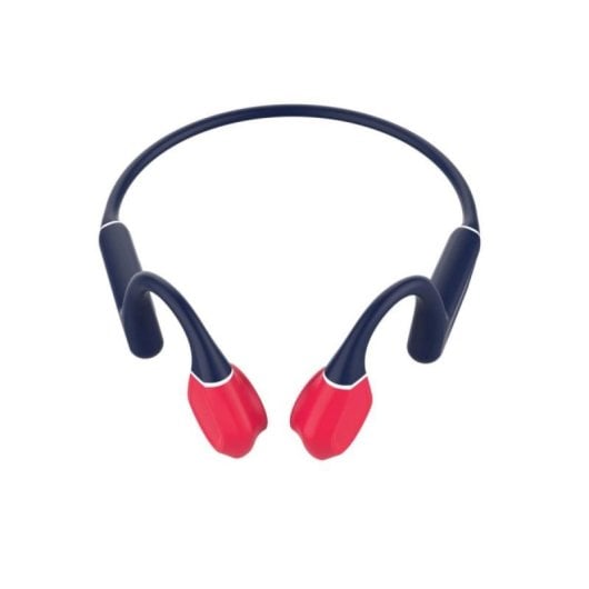 Auricular Leotec LEBONE03 KURI Conducción Ósea Bluetooth 5.4 Multipunto IPX5 8-12h Azul/Rojo