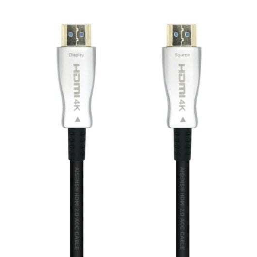 Cable HDMI AISENS A148-0377 2.0 AOC Premium 15m 4K@60Hz 18Gbps HDR10 3D Negro