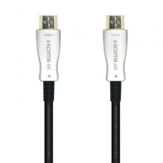 Cable HDMI AISENS A148-0377 2.0 AOC Premium 15m 4K@60Hz 18Gbps HDR10 3D Negro
