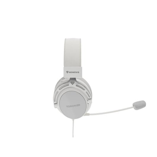 Auriculares Genesis con cable 53mm micrófono desmontable ligeros blancos para gaming