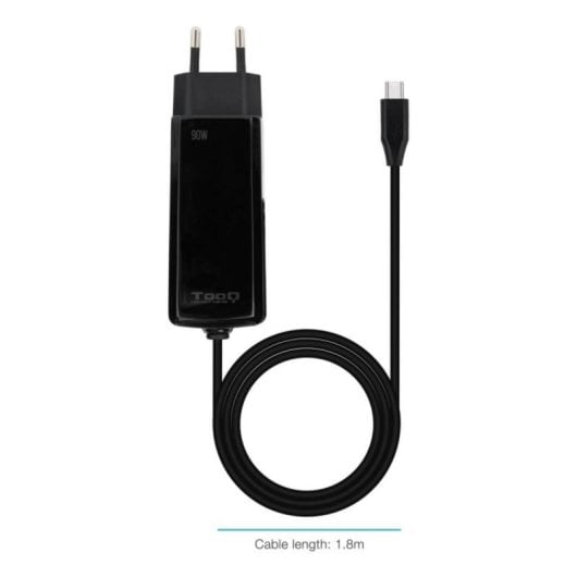 Ladegerät TooQ TQLC-USBCGAN90PD-C GaN USB-C 90W Schwarz Ladegerät TooQ TQLC-USBCGAN90PD-C GaN USB-C 90W Schwarz