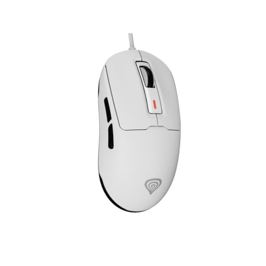 Ratón Genesis con cable 12000 DPI ultra ligero 49g RGB software personalizable blanco