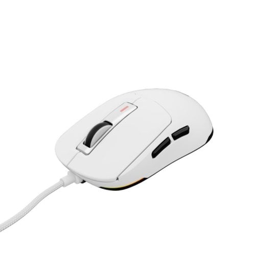 Ratón Genesis con cable 12000 DPI ultra ligero 49g RGB software personalizable blanco