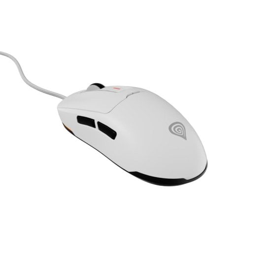 Ratón Genesis con cable 12000 DPI ultra ligero 49g RGB software personalizable blanco