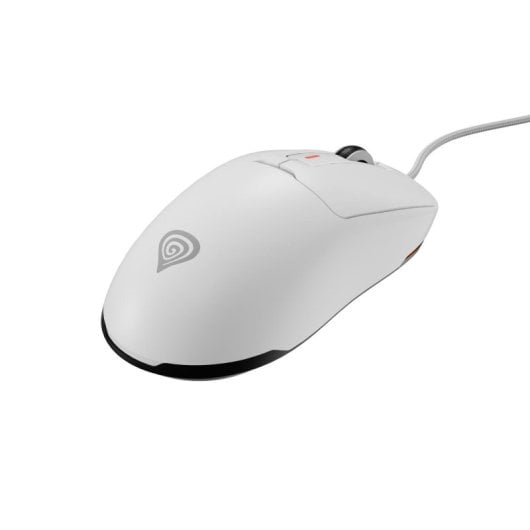 Ratón Genesis con cable 12000 DPI ultra ligero 49g RGB software personalizable blanco