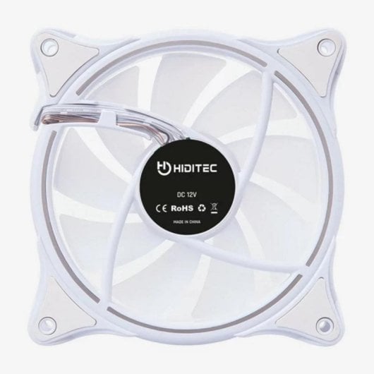 Ventoinha Hiditec N18 ARGB 120mm Flujo 37.8 CFM Silenciosa Branco Ventoinha Hiditec N18 ARGB 120mm Flujo 37.8 CFM Silenciosa Branco