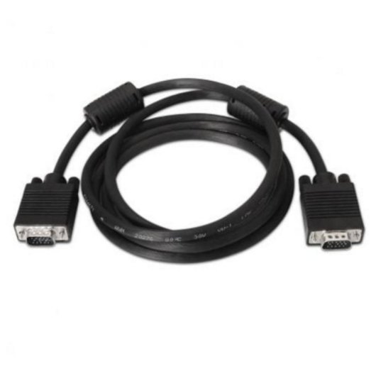 Cable SVGA Aisens A113-0075 15m Doble Apantallado Ferrita HDB15 Macho Negro