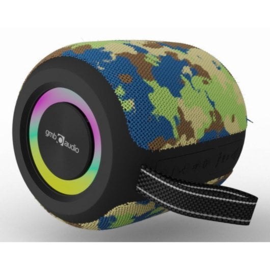 Altavoces Gembird Portátiles Inalámbricos 8W BT Efecto LED RGB y MicroSD