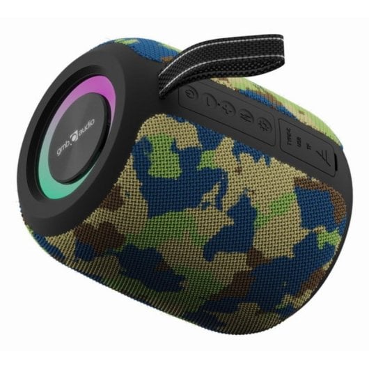 Altavoces Gembird Portátiles Inalámbricos 8W BT Efecto LED RGB y MicroSD