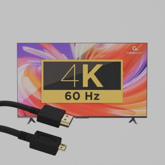 Cable HDMI Gembird 4.5m HDMI Tipo A a Micro HDMI Tipo D 4K UHD 3D Negro