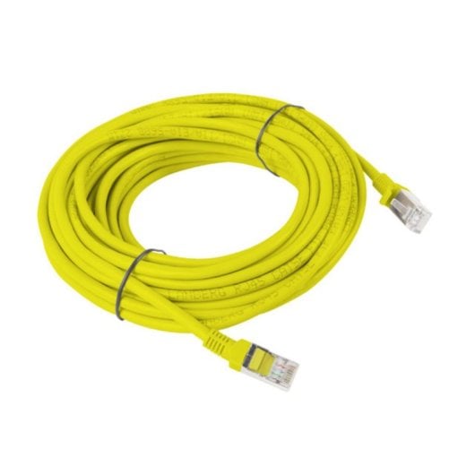 Cabo de Rede Lanberg PCU6-10CC-1000-Y Cat6 U/UTP RJ-45 10m Amarelo Cabo de Rede Lanberg PCU6-10CC-1000-Y Cat6 U/UTP RJ-45 10m Amarelo