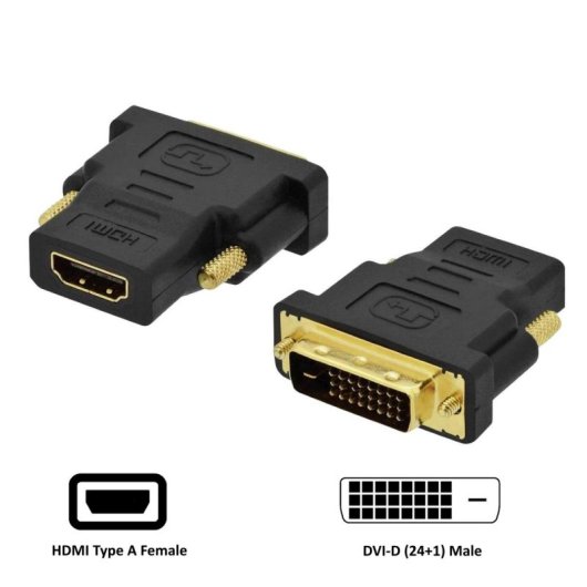 Kabeladapter Ewent EC1371 DVI-D 24+1 HDMI Schwarz