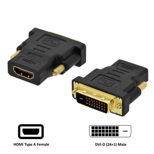 Kabeladapter Ewent EC1371 DVI-D 24+1 HDMI Schwarz
