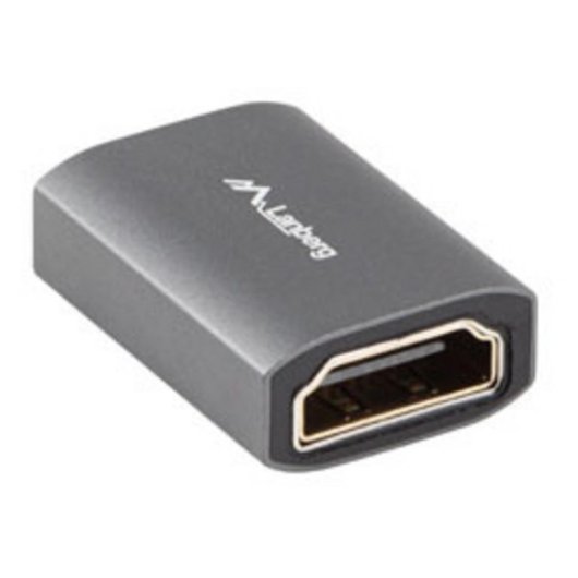 Lanberg AD-HDMI-02 Adaptateur HDMI-A Femelle 2.1 Double couleur Argent