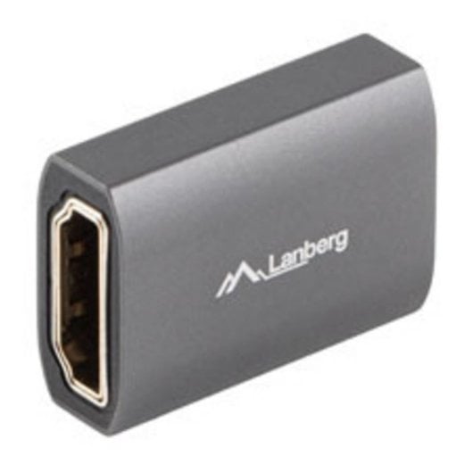 Lanberg AD-HDMI-02 Adaptateur HDMI-A Femelle 2.1 Double couleur Argent