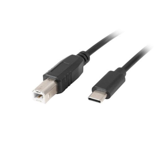 Cable USB Lanberg CA-USBA-14CC-0030-BK 3m USB B a USB C USB 2.0 Transferencia 0,48 Gbit/s Negro