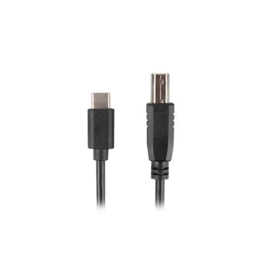 Cable USB Lanberg CA-USBA-14CC-0030-BK 3m USB B a USB C USB 2.0 Transferencia 0,48 Gbit/s Negro