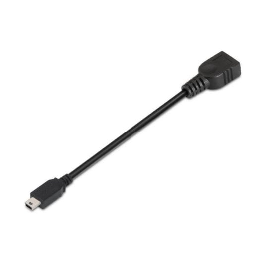Cavo USB 2.0 OTG AISENS A101-0033 Mini B Macho - A Hembra Nero 15cm