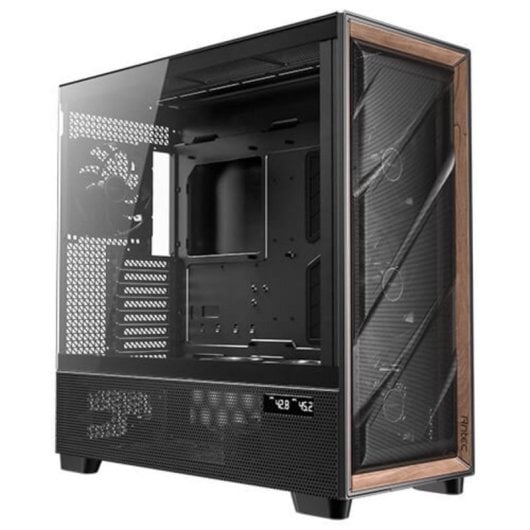 Torre Antec FLUX PRO EUV Full Tower Negro/Madera ATX EATX ITX mATX Ventiladores Vidrio Templado