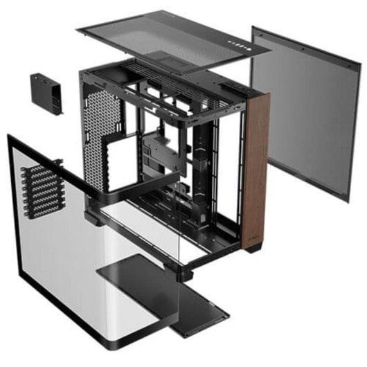 Boîtier PC Antec C8 Curve Wood Full Tower ATX Noir Transparent Bois