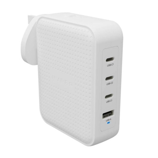 Carregador TARGUS Hyper HyperJuice 145W GaN 3 USB-C 1 USB-A Branco